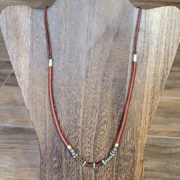 Unbranded Jewelry - Vintage Long Silk Wrapped Necklace